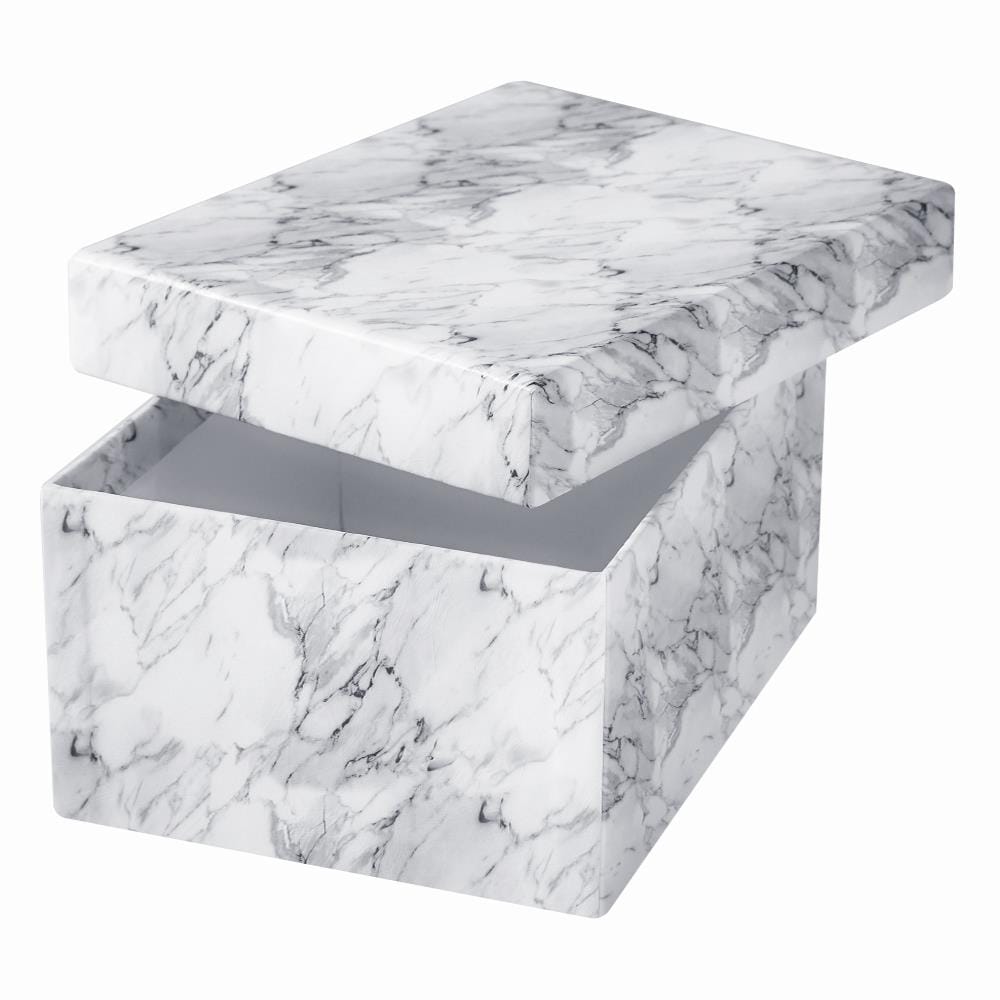 กล่อง PVC เหลี่ยม STACKO ไซซ์ M 31.3x24.2x15.7 ซม. หินอ่อน