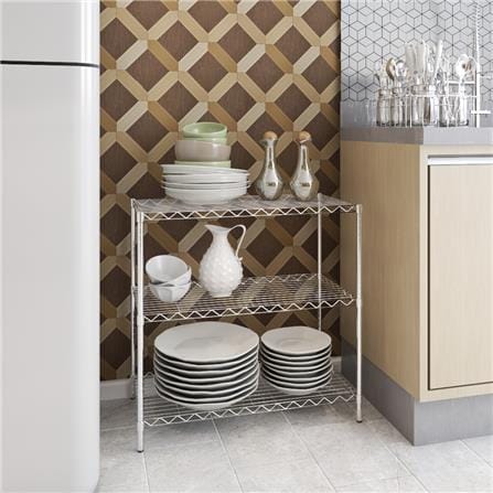 ชั้นวางของ 3 ชั้น STACKO BAZE 60x30x60 ซม. สีโครเมียม_4