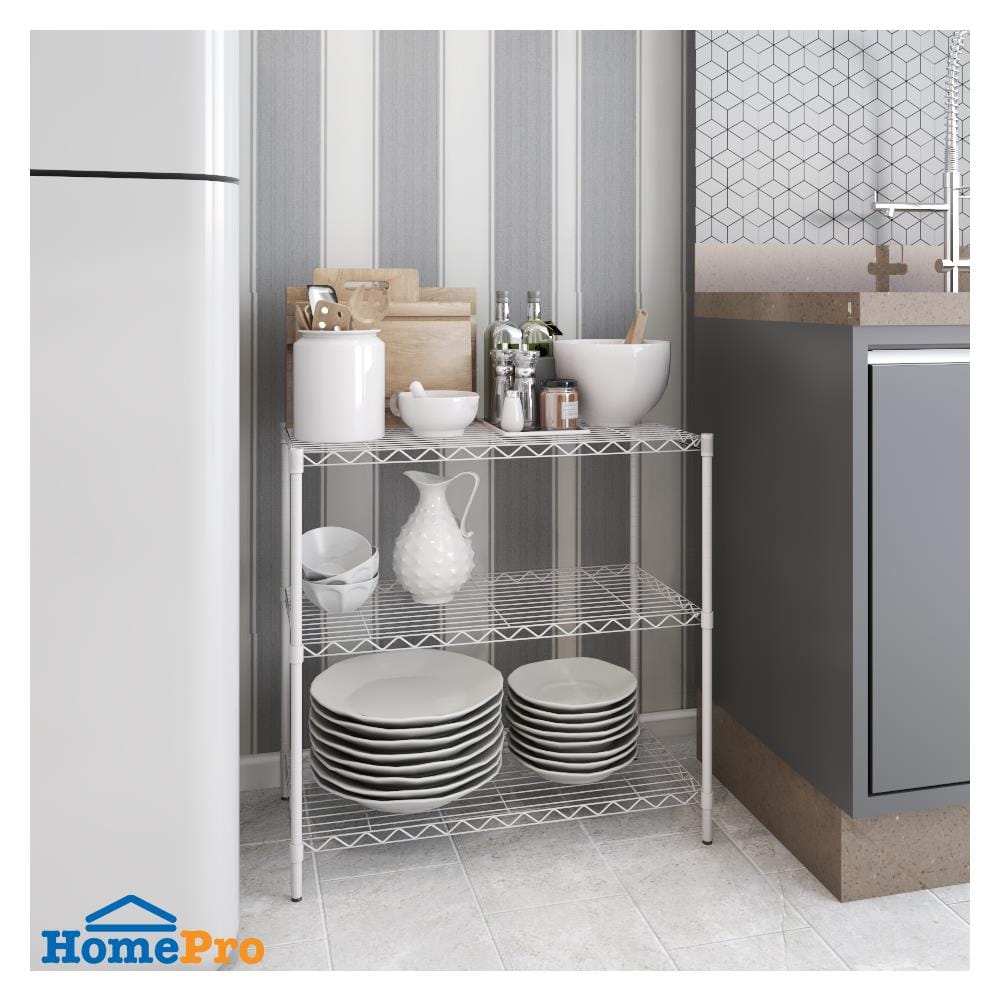 ชั้นวางของ 3 ชั้น STACKO BAZE 60x30x60 ซม. สีขาว
