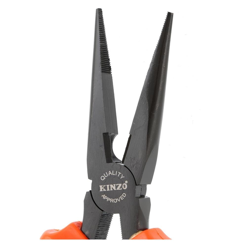 คีมปากแหลมชุบนิกเกิลดำ KINZO 8 นิ้ว
