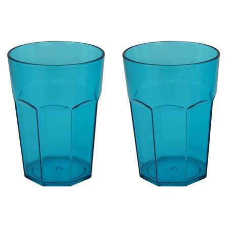แก้วน้ำ PS  280ml SN BASIC แพ็ค 2 ใบ ฟ้า_0