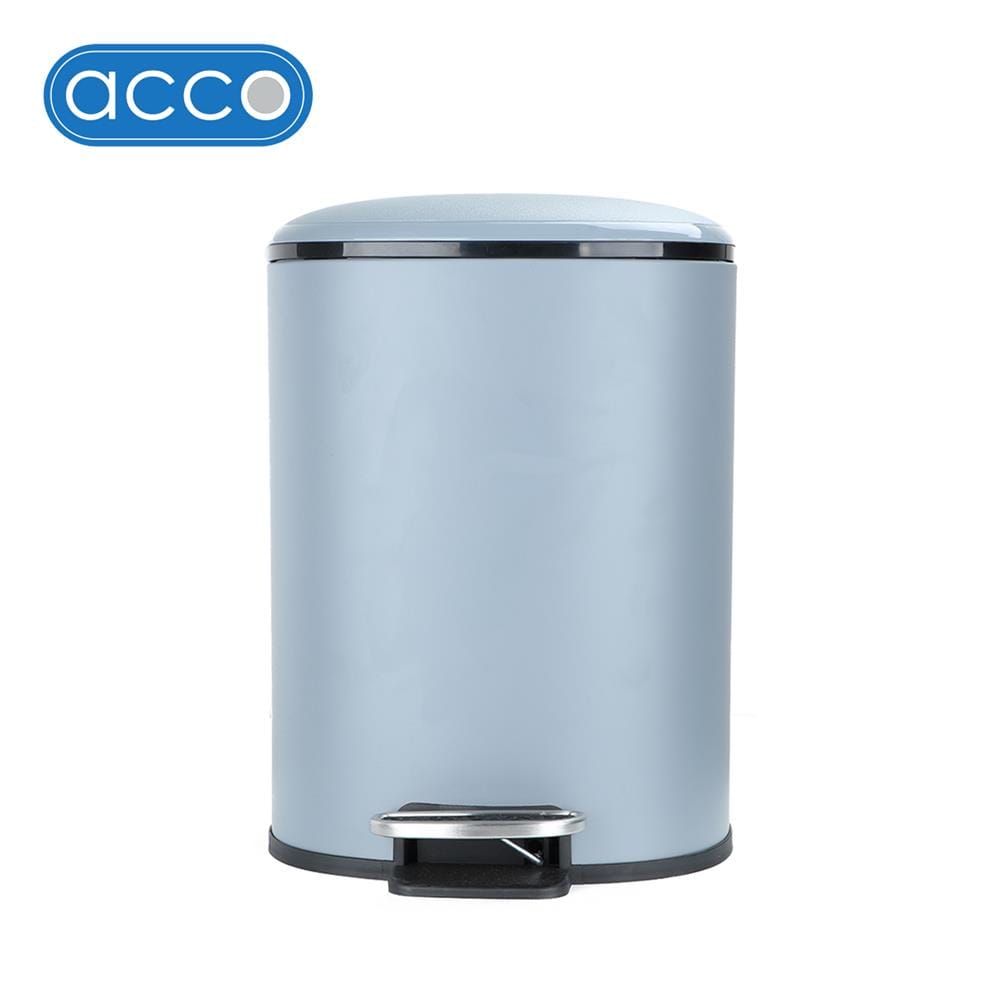 ถังขยะเหยียบกลม ACCO MILD SOFT CLOSE ขนาด 12L สีเทา_1