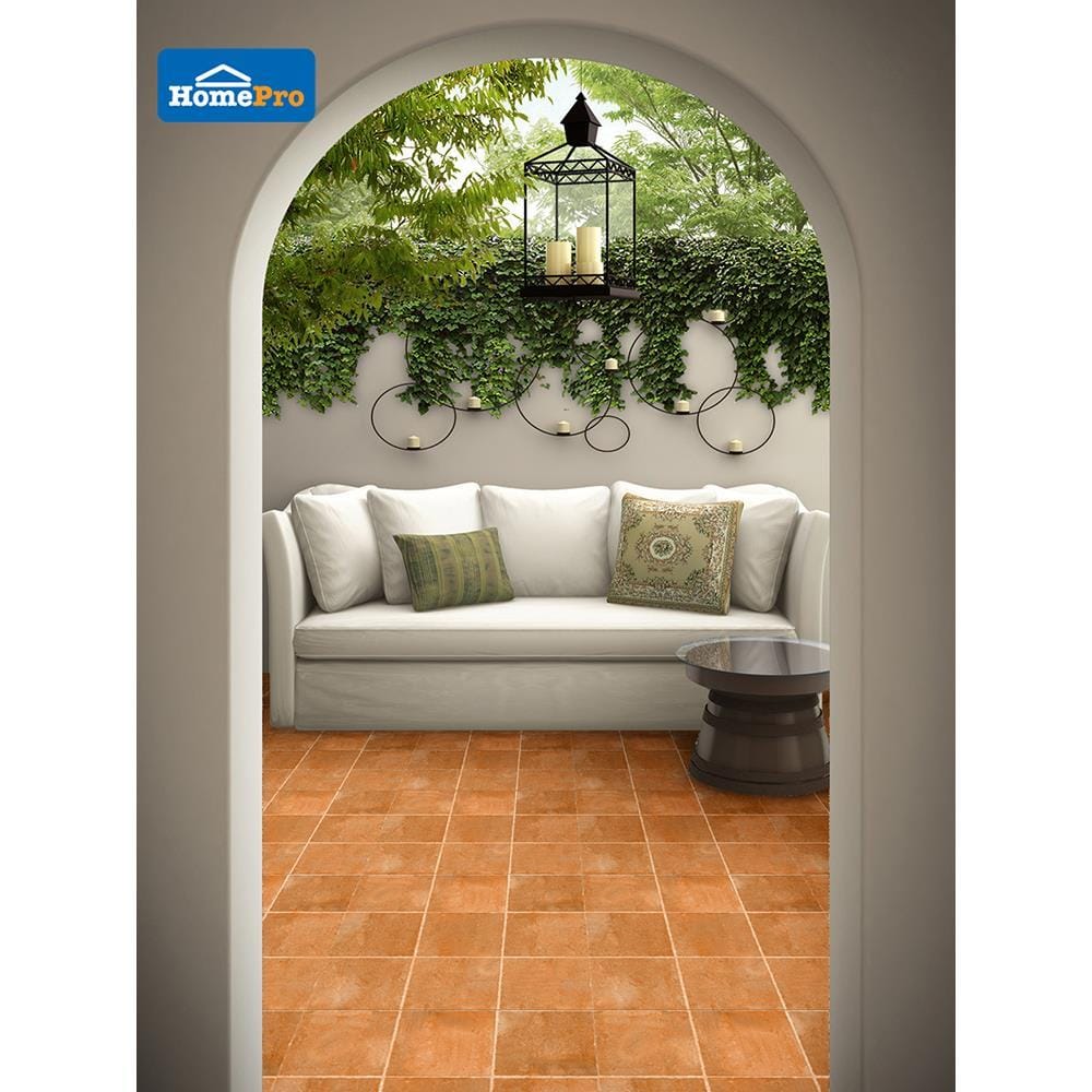 PORCELAIN FLOOR TILE 16x16IN COTTO PISA TERRACOTTA EXC PM