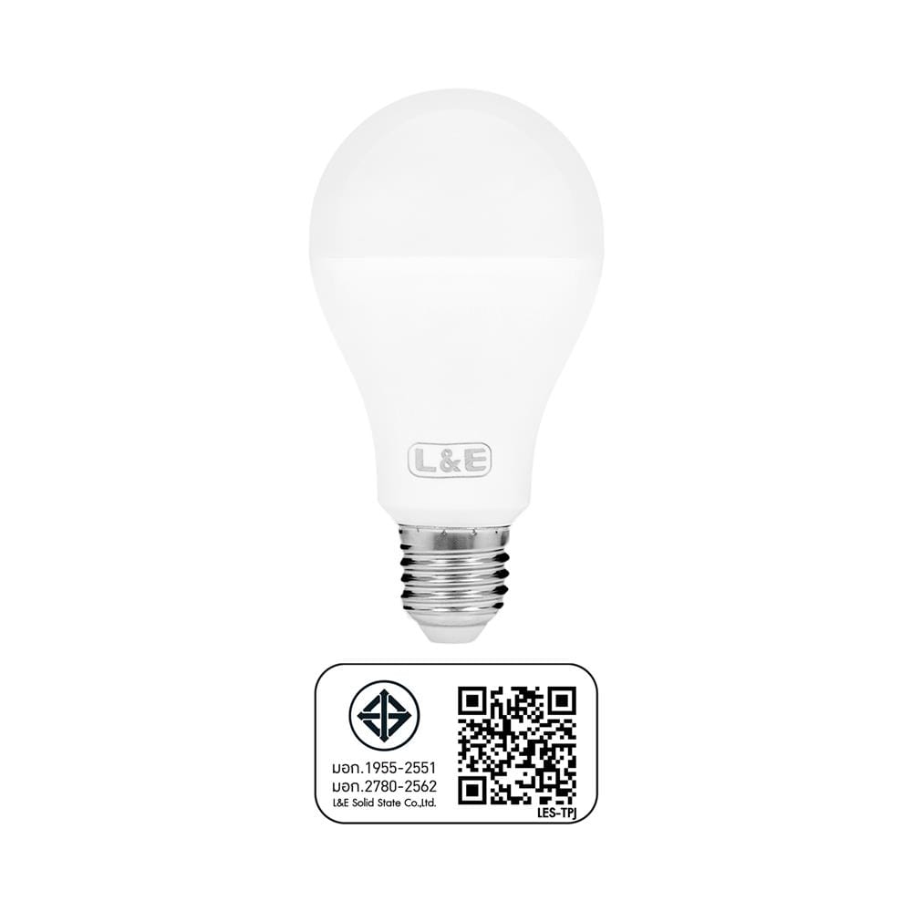 หลอด LED L&E Bulb 13 วัตต์ WARMWHITE E27
