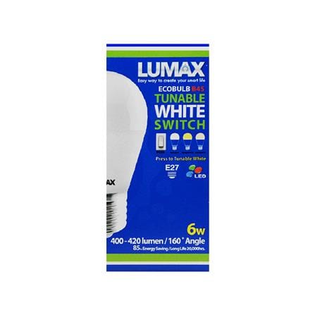หลอด LED LUMAX B45 3 Color 6 วัตต์ DAYLIGHT WARMWHITE COOLWHITE E27_2