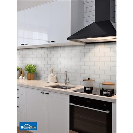 กระเบื้องผนัง 7.5x15 ซม. MULIA กลอสซี่ บีเวล ไวท์ 1.01 ตร.ม._7