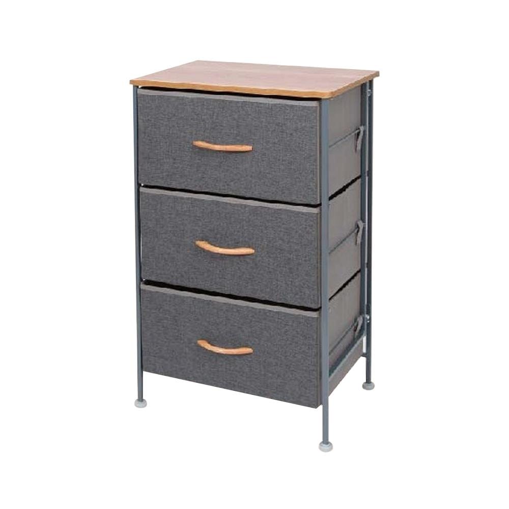 ชั้นลิ้นชักผ้า 3 ชั้น STACKO THYME 45x30x76 ซม. สีเทา