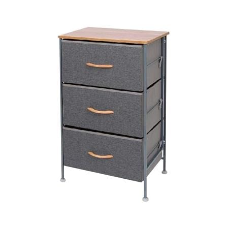 ชั้นลิ้นชักผ้า 3 ชั้น STACKO THYME 45x30x76 ซม. สีเทา_0