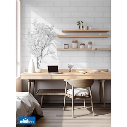 กระเบื้องผนัง 10x30 ซม. MULIA กลอสซี่ บีเวล ไวท์ 0.99M2_5