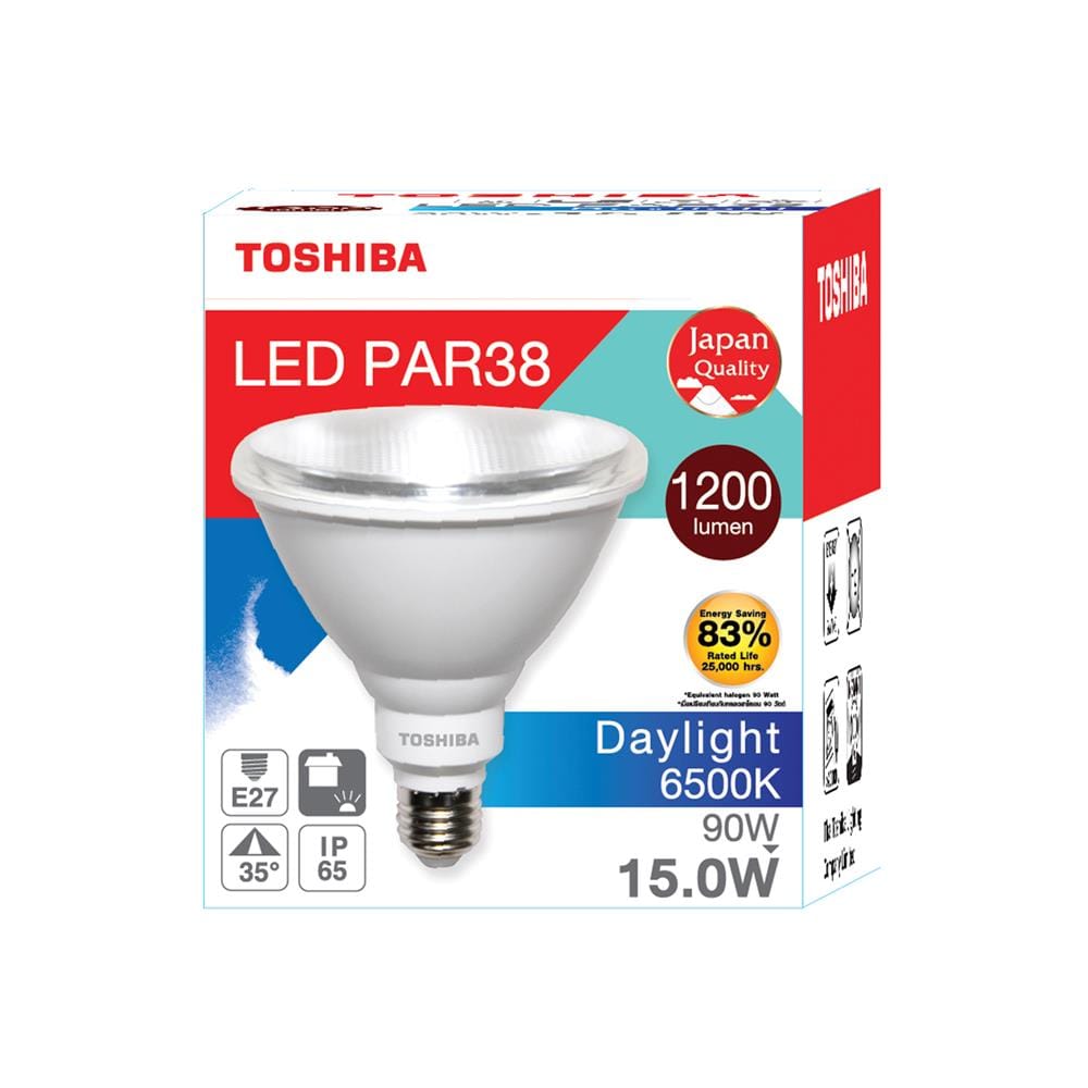 หลอด LED TOSHIBA PAR38 15 วัตต์ DAYLIGHT E27