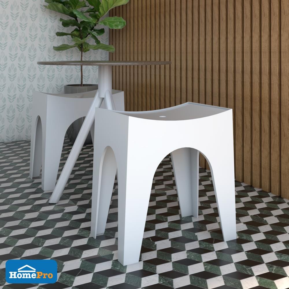 เก้าอี้พลาสติก SPRING MILAR CHAIR สีขาว