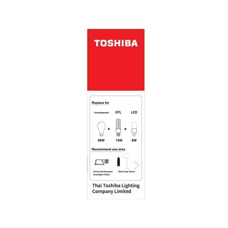 หลอด LED TOSHIBA STICK T7 8 วัตต์ WARM WHITE E27_2