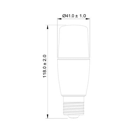 หลอด LED TOSHIBA STICK T7 8 วัตต์ DAYLIGHT E27_6