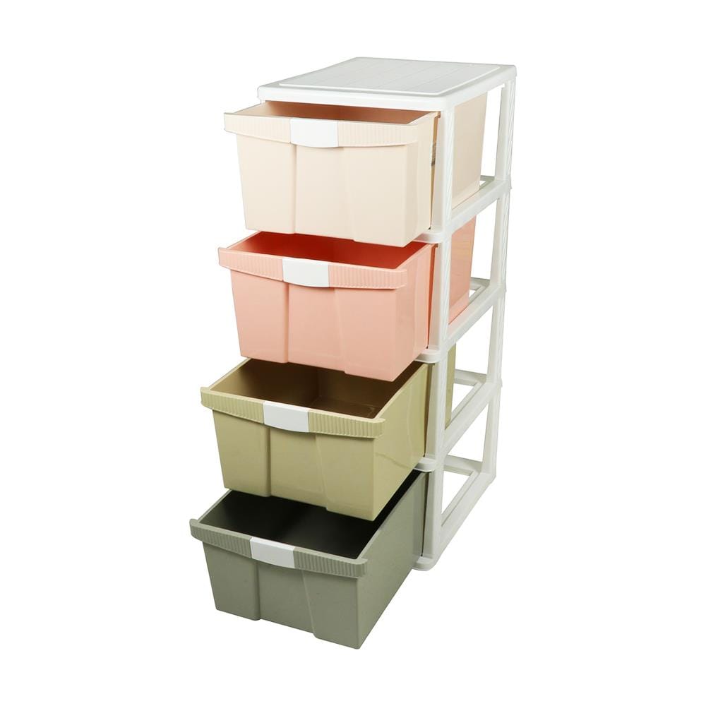 ตู้ลิ้นชัก 4 ชั้น STACKO 1057M4 40X50X104 ซม. สีพาสเทล