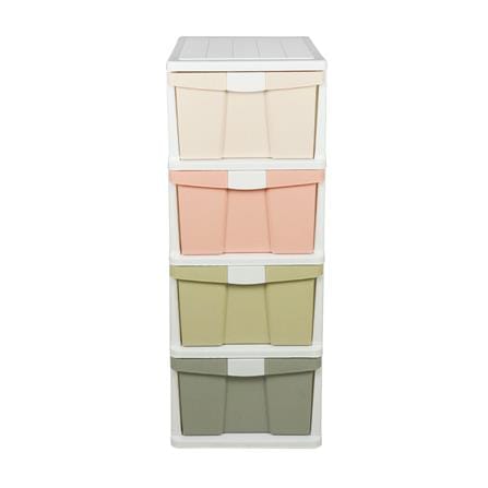 ตู้ลิ้นชัก 4 ชั้น STACKO 1057M4 40X50X104 ซม. สีพาสเทล_1