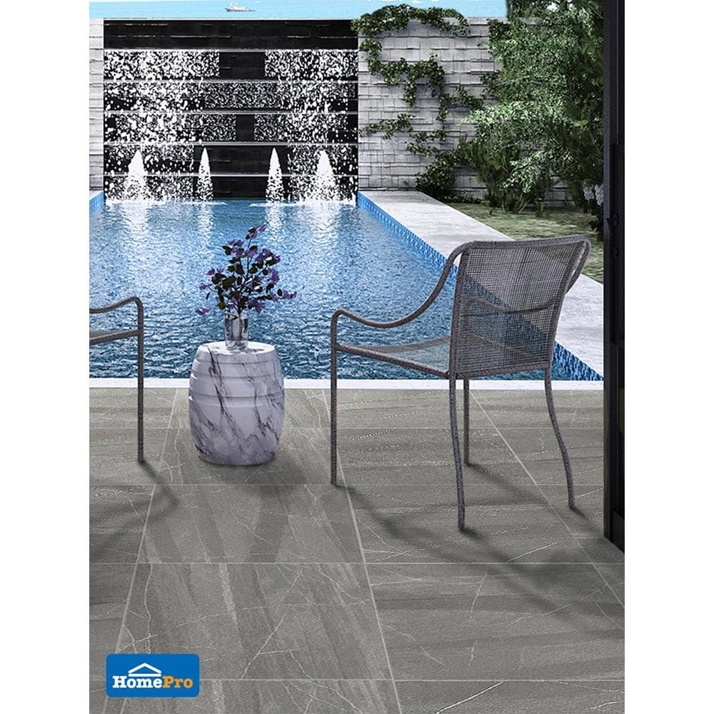 กระเบื้องพื้น 50x50 ซม. DURAGRES ทอร์นาโด เทาเข้ม EXC A