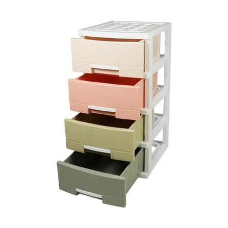 ตู้ลิ้นชัก 4 ชั้น STACKO 1200M4 45x40x84 ซม. สีพาสเทล_2
