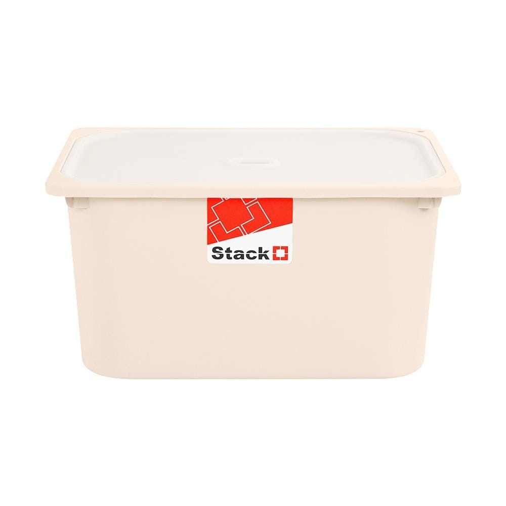 กล่องฝาปิด STACKO 2011B 43x33x22 ซม. สีเบจ