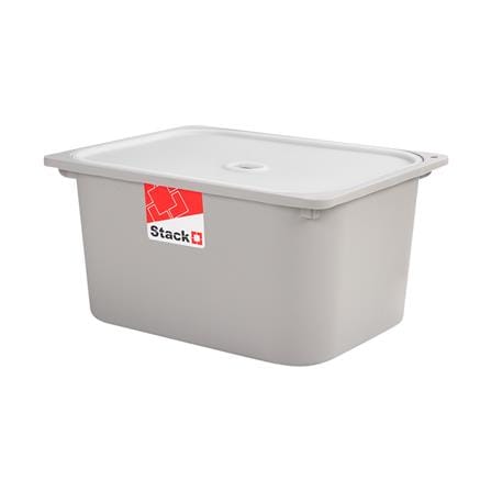 กล่องฝาปิด STACKO 2011B 43x33x22 ซม. สีเทา_0