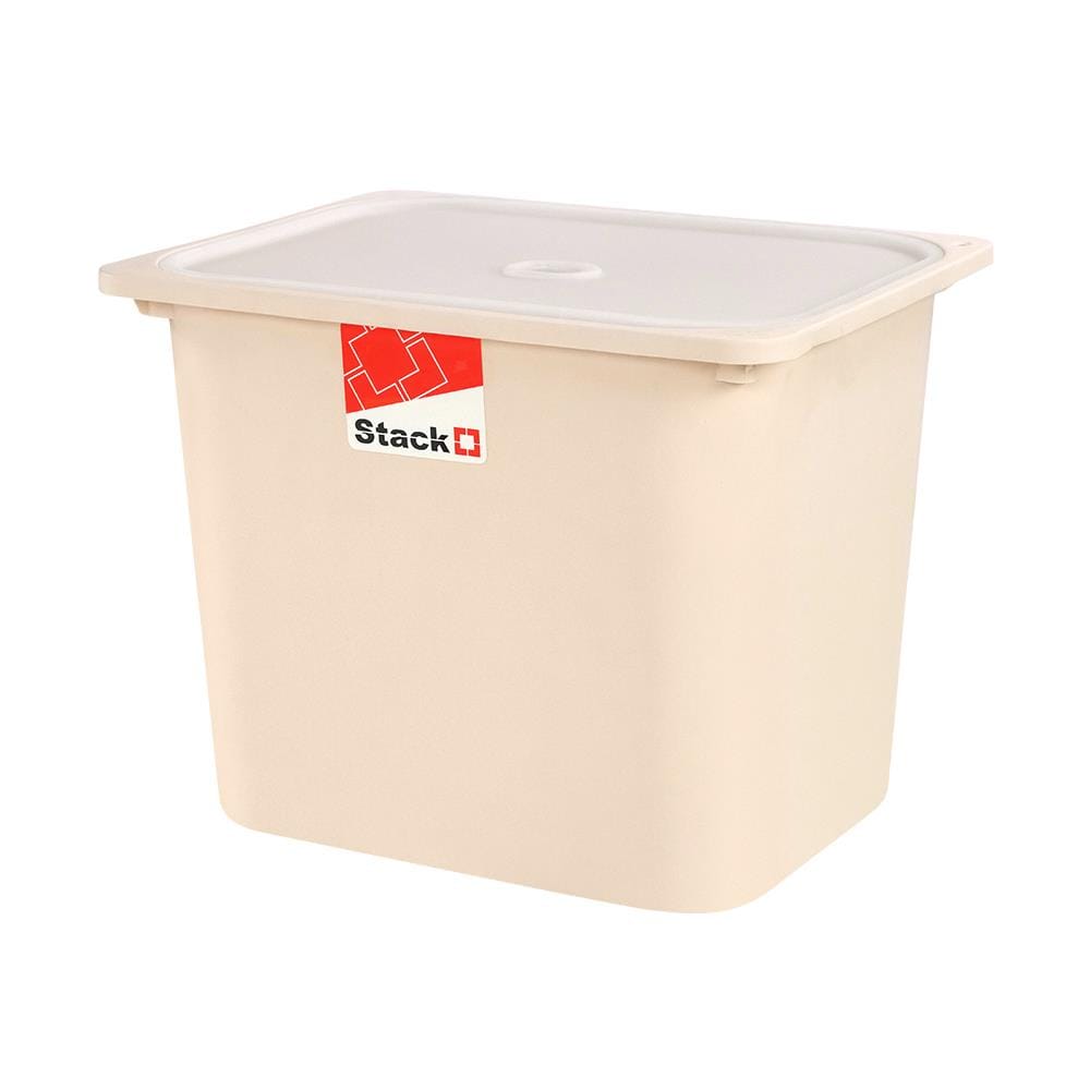 กล่องฝาปิด STACKO 2011C 43x33x34 ซม. สีเบจ