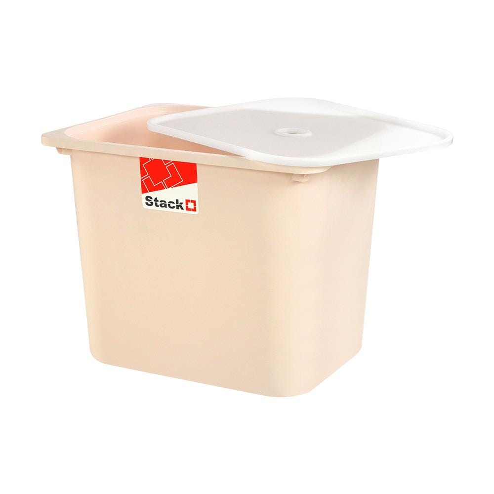 กล่องฝาปิด STACKO 2011C 43x33x34 ซม. สีเบจ