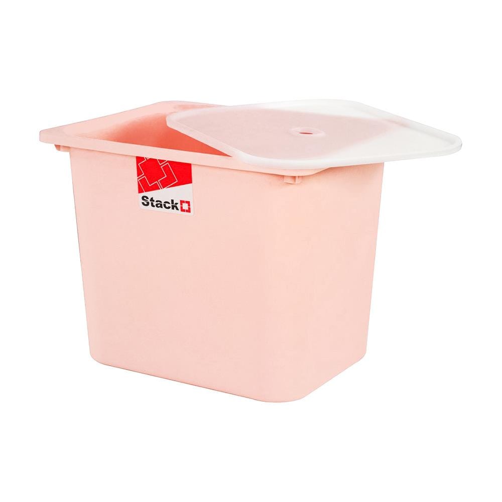 กล่องฝาปิด STACKO 2011C 43x33x34 ซม. สีชมพู