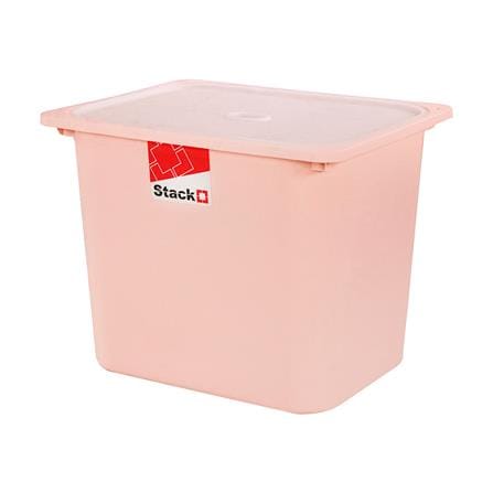 กล่องฝาปิด STACKO 2011C 43x33x34 ซม. สีชมพู_0