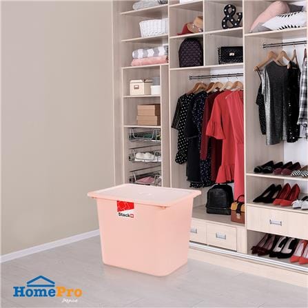 กล่องฝาปิด STACKO 2011C 43x33x34 ซม. สีชมพู_3
