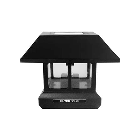 ไฟหัวเสา SOLAR HI-TEK HFSP03189B สีดำ_0