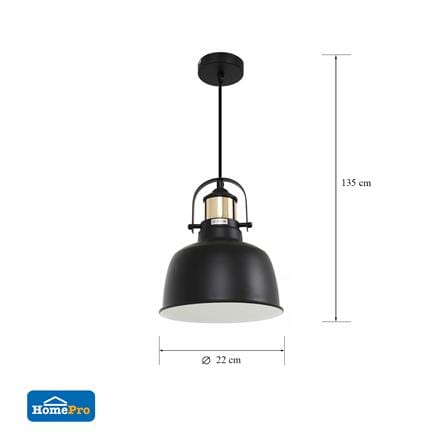 ไฟช่อ CARINI 18D80BK สีดำ/ทอง 1 หัว_3
