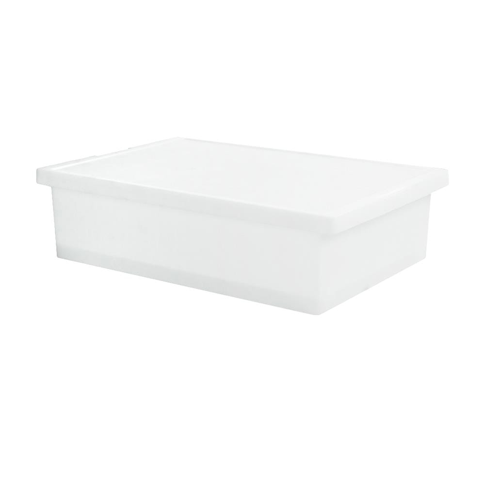 กล่องซ้อนได้ มีฝา STACKO 5224 28 ลิตร 40.9x59x16.6 ซม. สีขาว
