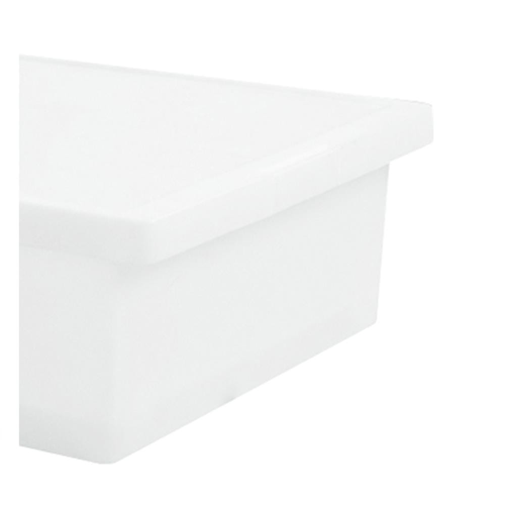 กล่องซ้อนได้ มีฝา STACKO 5224 28 ลิตร 40.9x59x16.6 ซม. สีขาว