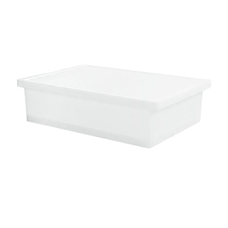 กล่องซ้อนได้ มีฝา STACKO 5224 28 ลิตร 40.9x59x16.6 ซม. สีขาว