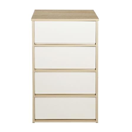 ตู้ลิ้นชัก 4 ชั้น DKW 54.7x37.7x92 สีครีม/น้ำตาล_1