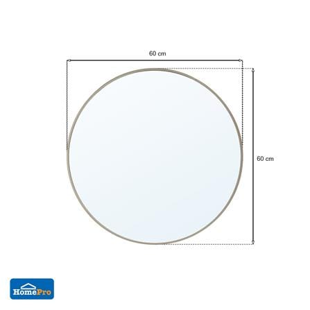 กระจกเงาตกแต่ง MOYA R001 60x60 ซม. สีแชมเปญ_5
