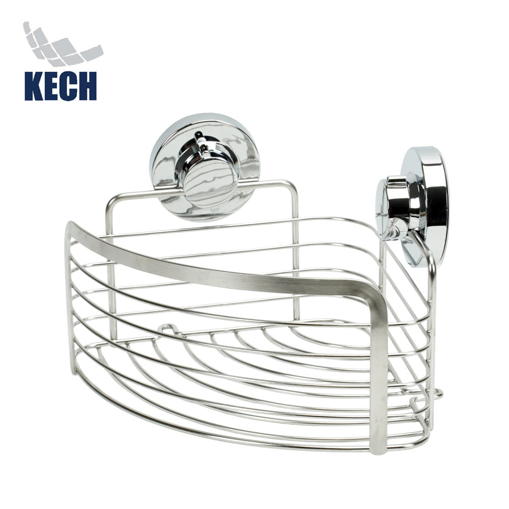 ตะกร้าเข้ามุมสเตนเลส 1 ชั้นสุญญากาศ KECH KECH112