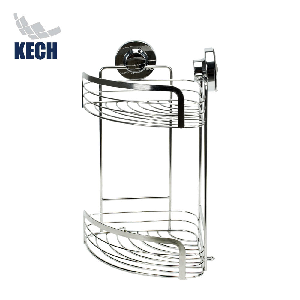 ตะกร้าเข้ามุมสเตนเลส 2 ชั้นสุญญากาศ KECH KECH122_1