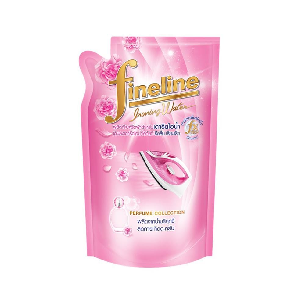 รีฟิลน้ำยารีดผ้า สำหรับเตารีดไอน้ำ FINELINE 600 มล. สีชมพู