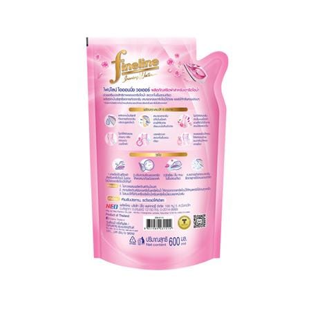 รีฟิลน้ำยารีดผ้า สำหรับเตารีดไอน้ำ FINELINE 600 มล. สีชมพู_1