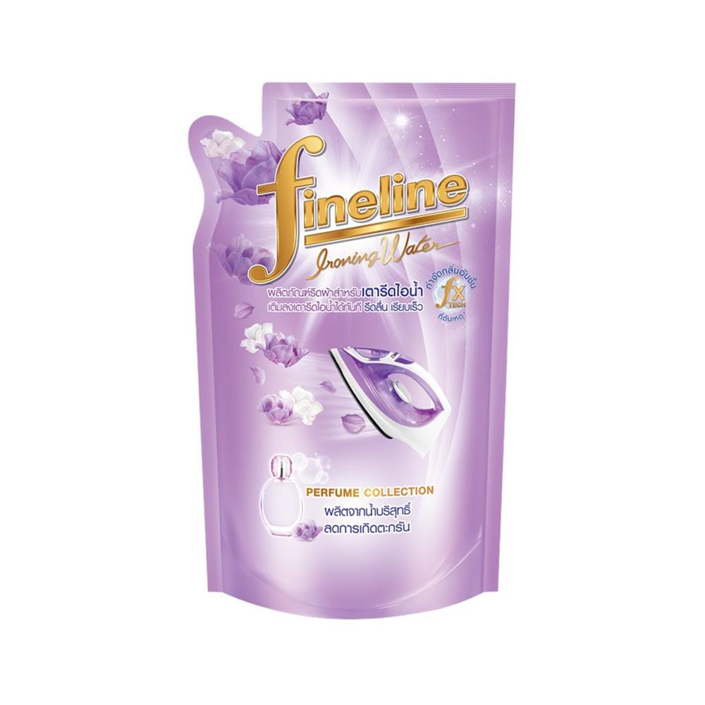 รีฟิลน้ำยารีดผ้า สำหรับเตารีดไอน้ำ FINELINE 600 มล. สีม่วง