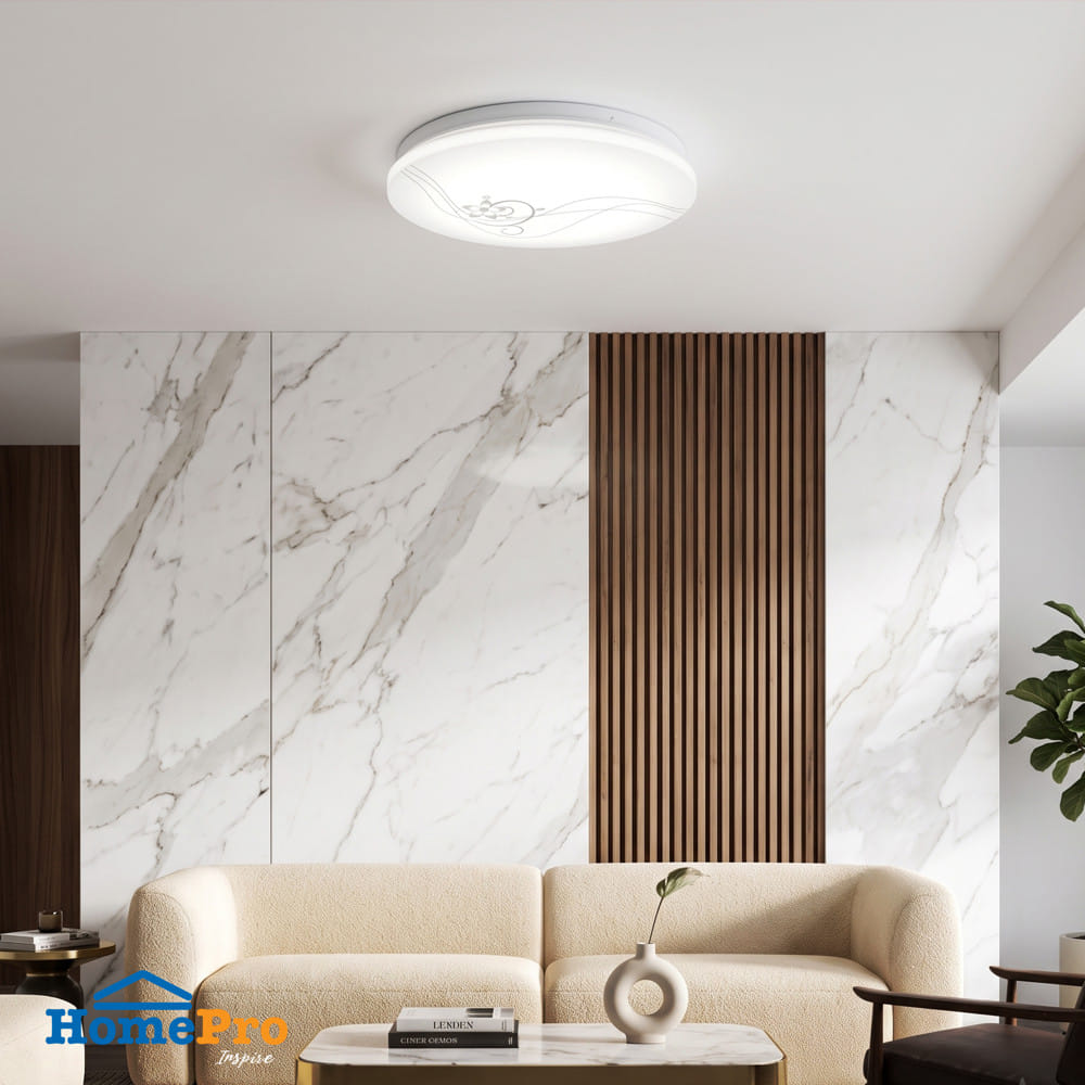 ไฟเพดาน LED CARINI TRY SS36 HEHUA 15 นิ้ว 36 วัตต์ DAYLIGHT สีขาว