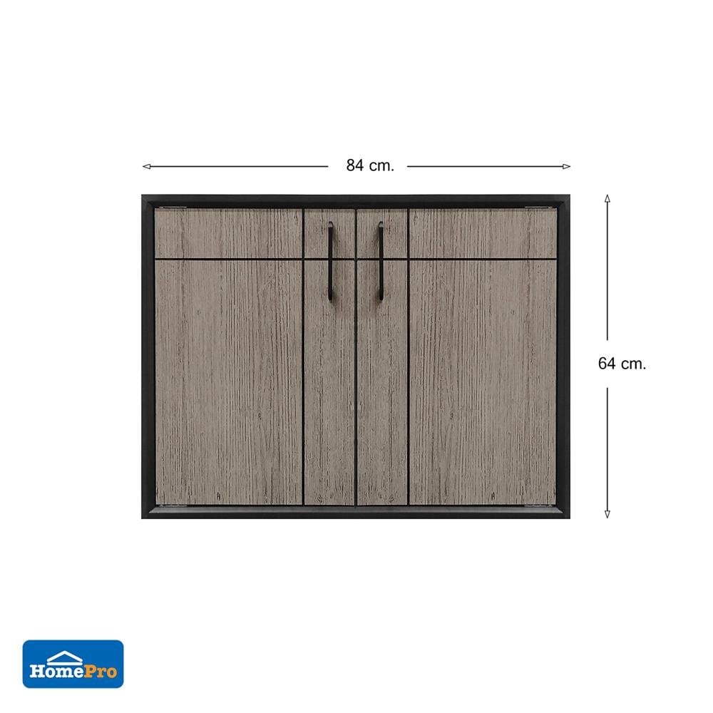 บานซิงค์คู่ CABIN CHIC 84x64 ซม. สี GRAY OAK