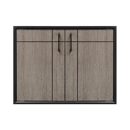 บานซิงค์คู่ CABIN CHIC 84x64 ซม. สี GRAY OAK