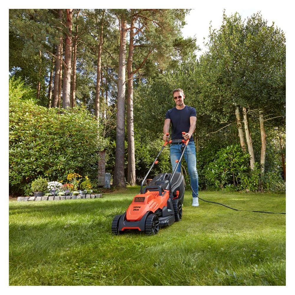 รถตัดหญ้าไฟฟ้า BLACK&DECKER BEMW461BH B1 1400 วัตต์