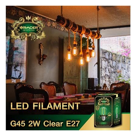 หลอด LED RACER G45 FILAMENT CLEAR 2 วัตต์ WARMWHITE E27_2