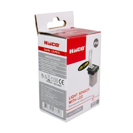 สวิตช์แสงแดด HACO LX-P01/L มีไฟแสดงสถานะ 6 แอมแปร์_3
