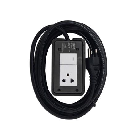 บล็อกยาง 2x4 พร้อมสาย VCT3x1.5 1 ช่อง 1 สวิตช์ UNIC E1 5 เมตร สีเทา_0