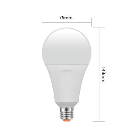 หลอด LED LAMPTAN BULB GLOSS 18 วัตต์ WARM WHITE E27_3
