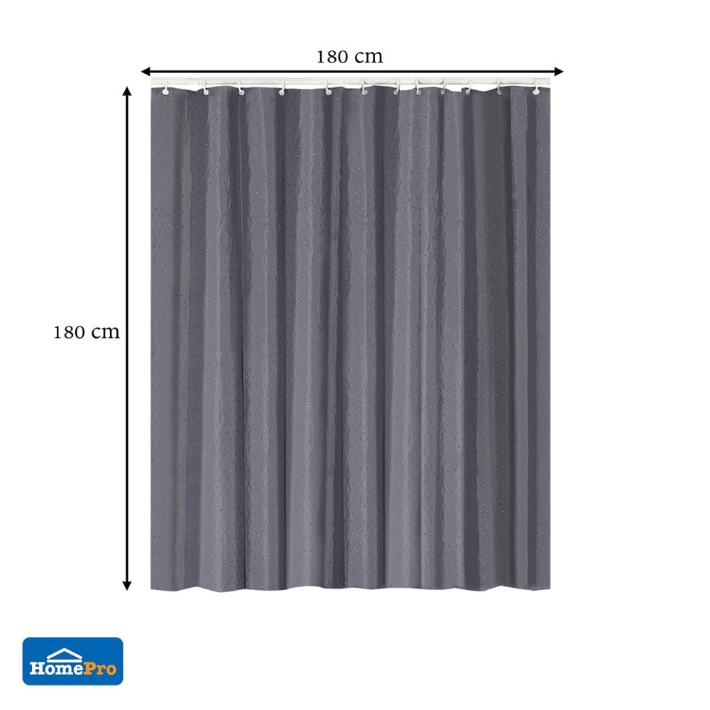 ม่านห้องน้ำ POLYESTER  MOYA S01-Glitter180x180ซม.