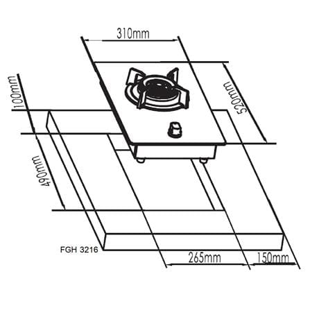 เตาฝังแก๊ส FRANKE FGH 3116 31 ซม._2